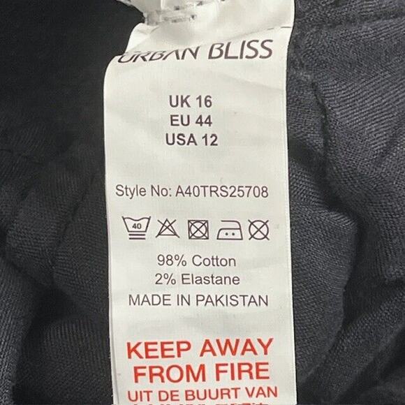 Urban Bliss Jeans Womens Size 12 (34x27.5) High Rise Black Denim - New - Picture 5 of 15